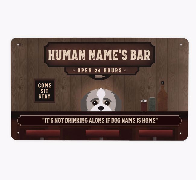 Vintage Bar: Personalised {breedFullName} Metal Sign